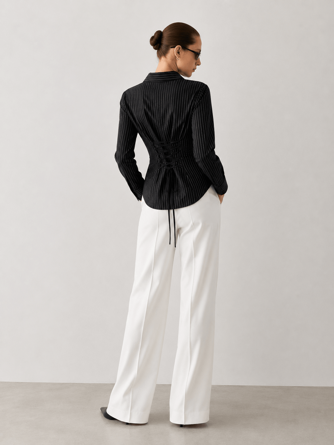 NOIR - FITTED WOMEN'S SHIRT - URBUNX