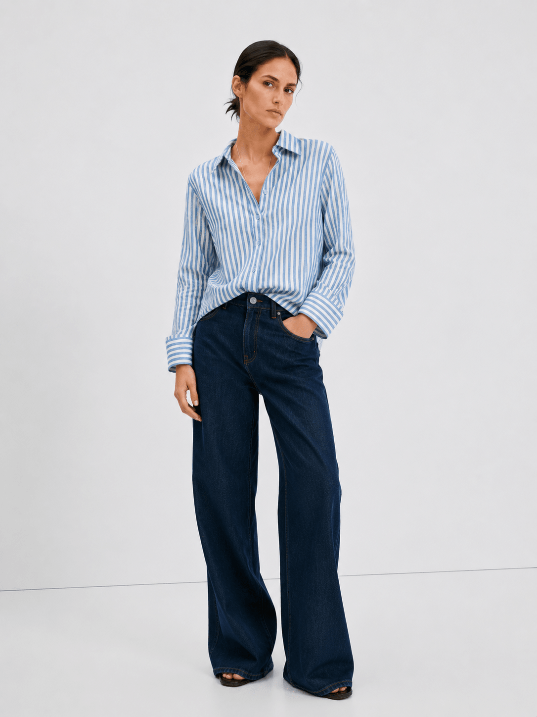BLUEBELL - STRIPE WOMEN'S SHIRT - URBUNX