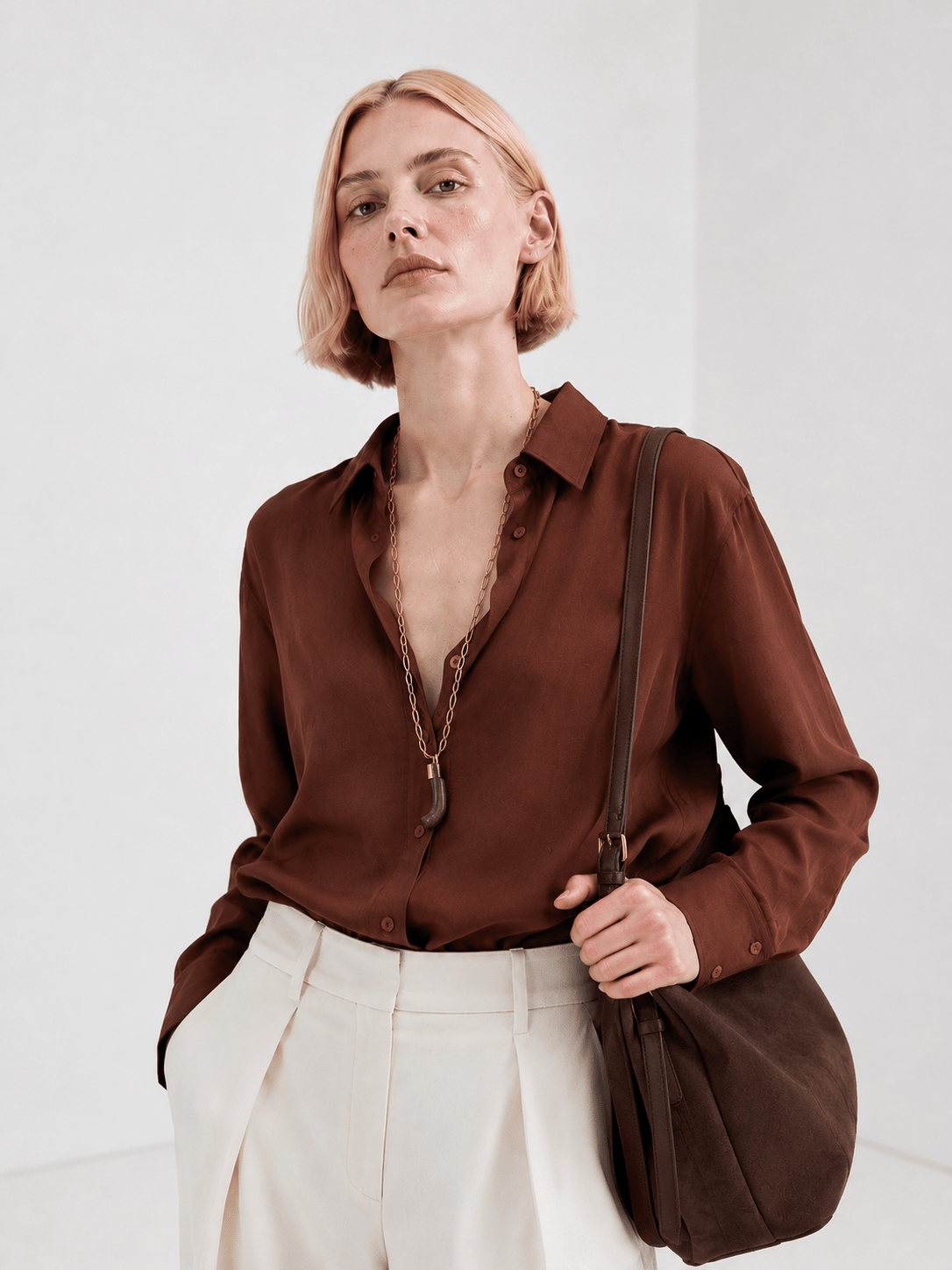 COPPER - PLAIN WOMEN SHIRT - URBUNX
