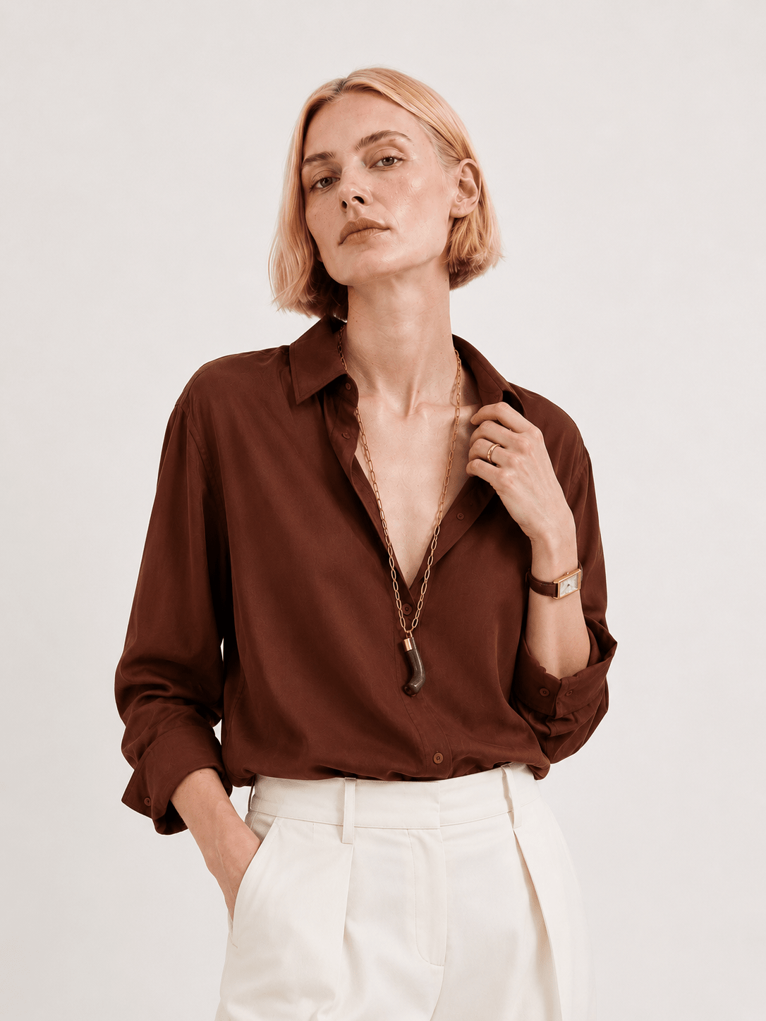 COPPER - PLAIN WOMEN SHIRT - URBUNX