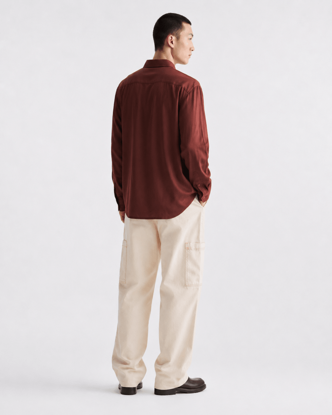 BURNT - PLAIN MEN'S SHIRT - URBUNX