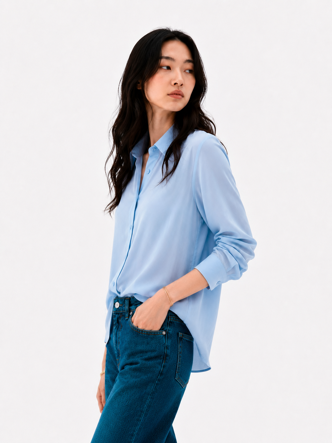 OCEAN - PLAIN WOMEN SHIRT