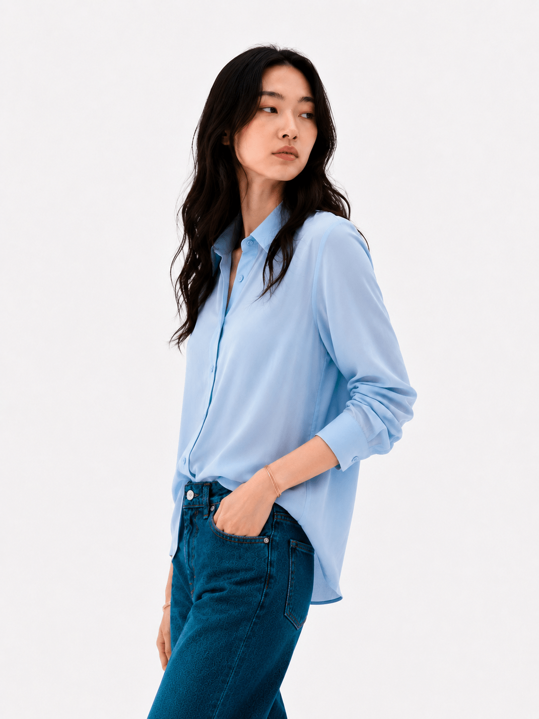 OCEAN - PLAIN WOMEN SHIRT - URBUNX