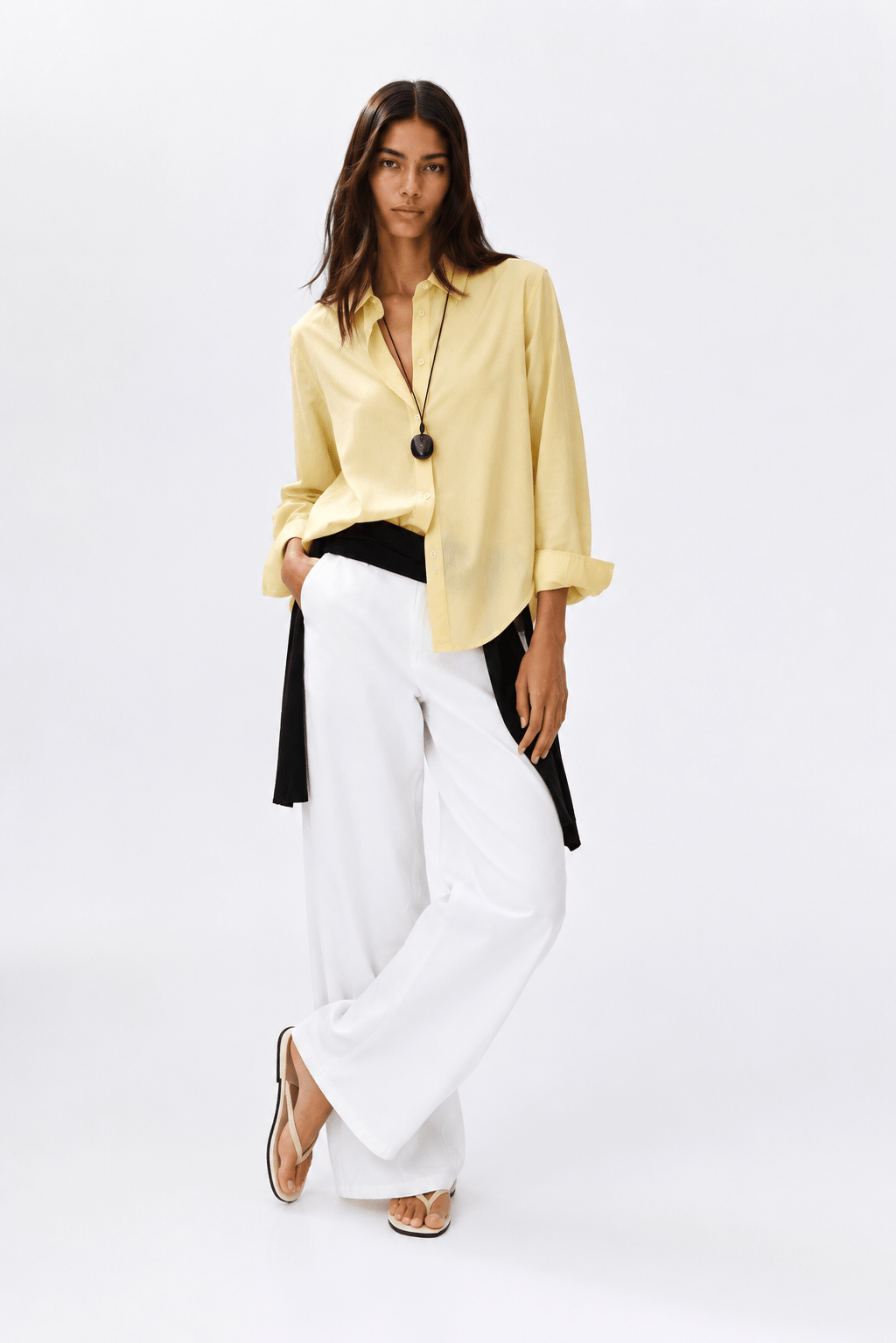 LEMON - PLAIN WOMEN SHIRT - URBUNX