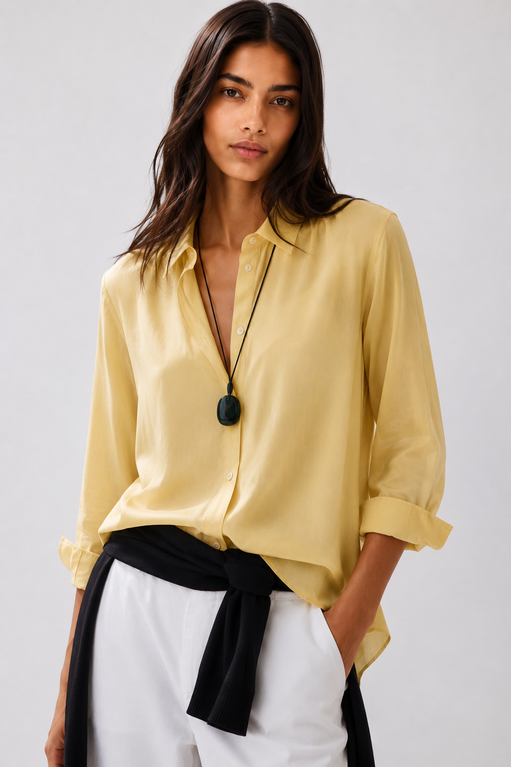 LEMON - PLAIN WOMEN SHIRT