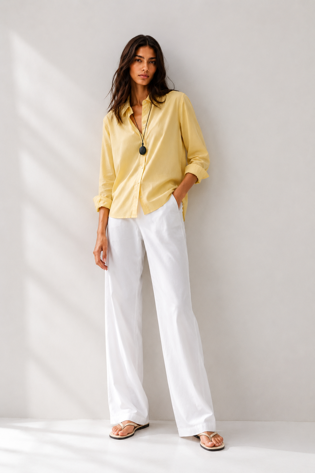 LEMON - PLAIN WOMEN SHIRT