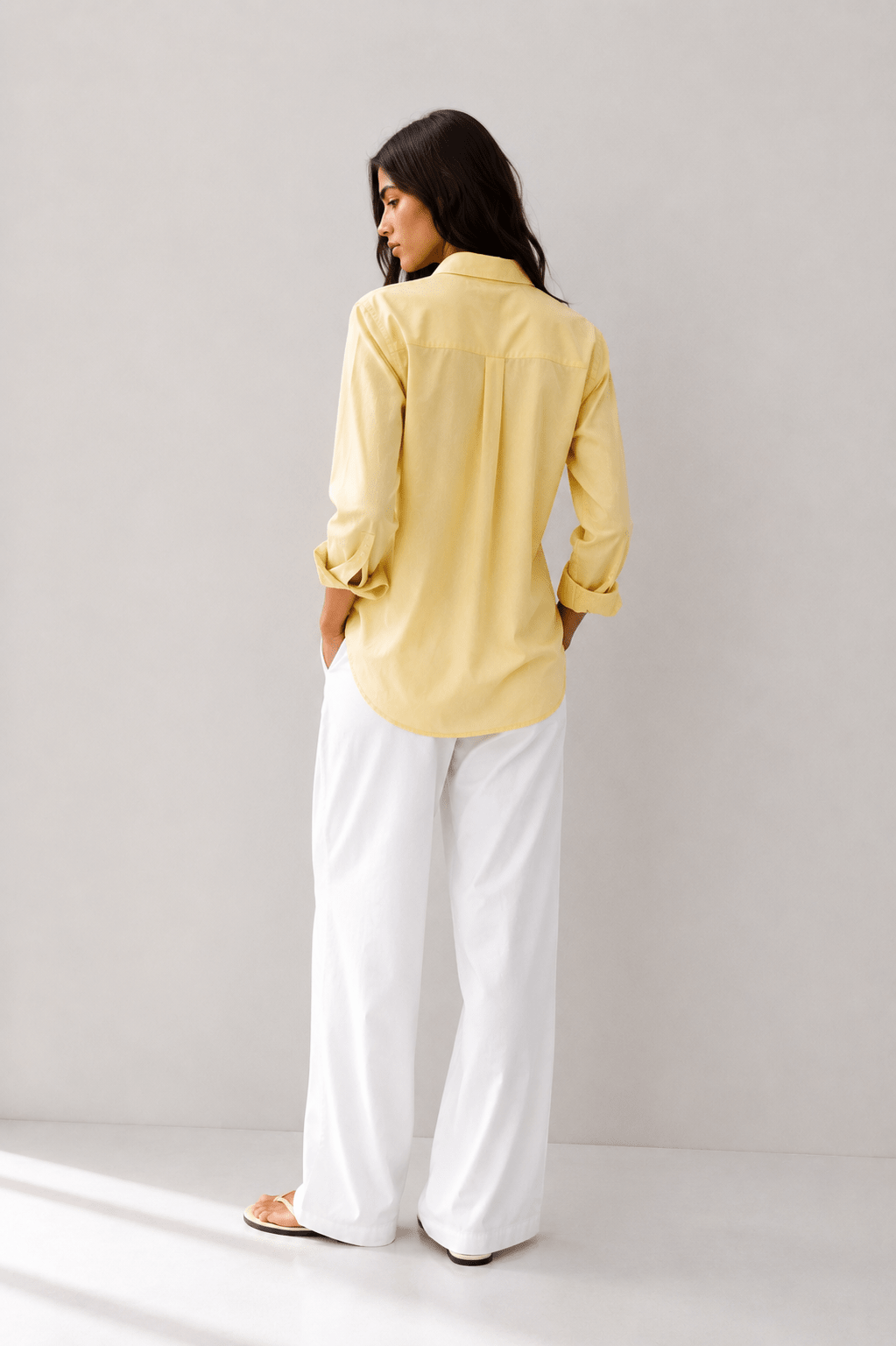 LEMON - PLAIN WOMEN SHIRT - URBUNX