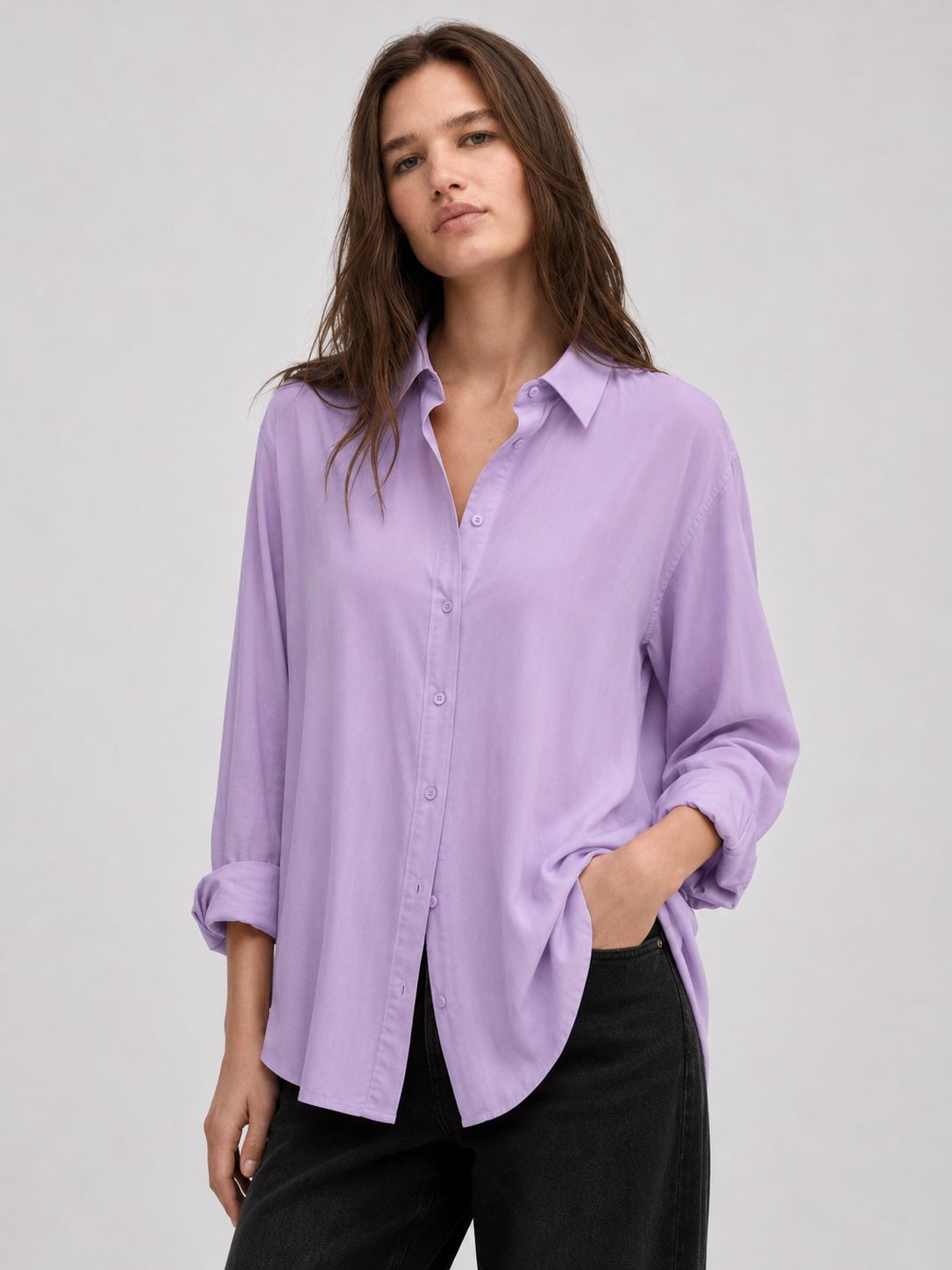 VIOLET - PLAIN WOMEN SHIRT