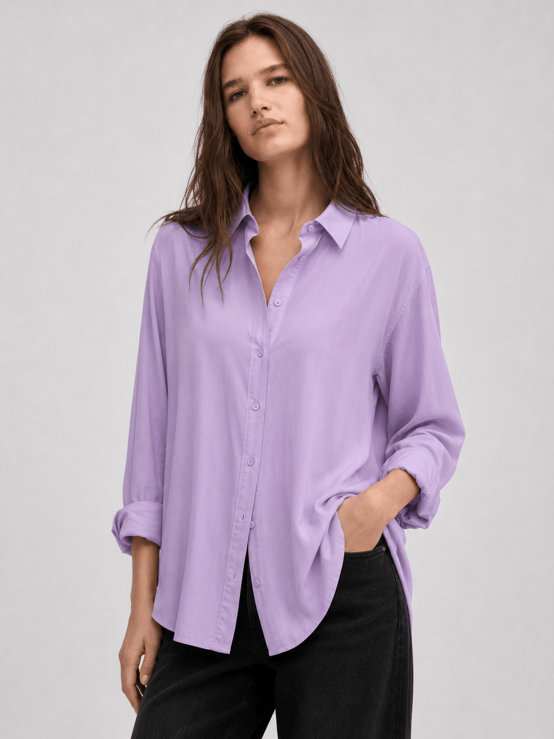 VIOLET - PLAIN WOMEN SHIRT - URBUNX