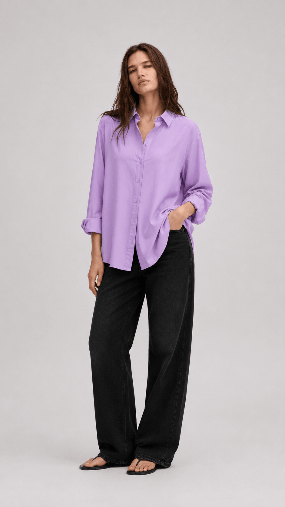 VIOLET - PLAIN WOMEN SHIRT - URBUNX