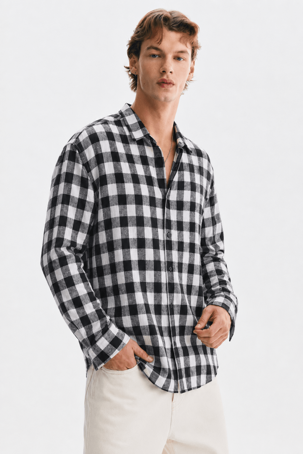 PLAID - CHECKED MEN'S SHIRT - URBUNX