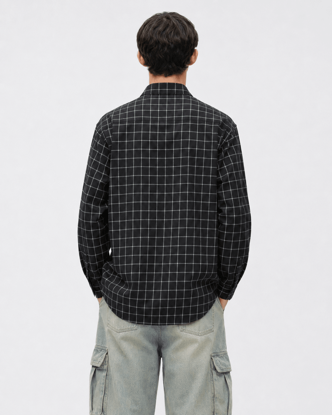 SQUARE - CHECKED MEN'S SHIRT - URBUNX
