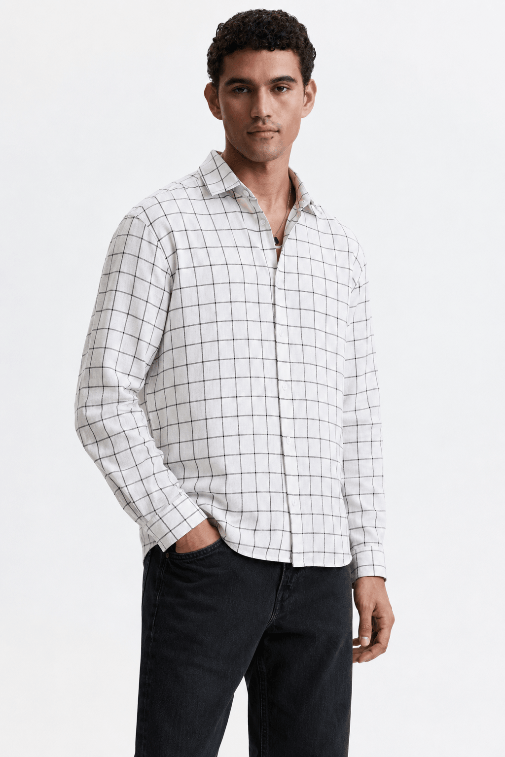 GRID - CHECKED MEN'S SHIRT - URBUNX