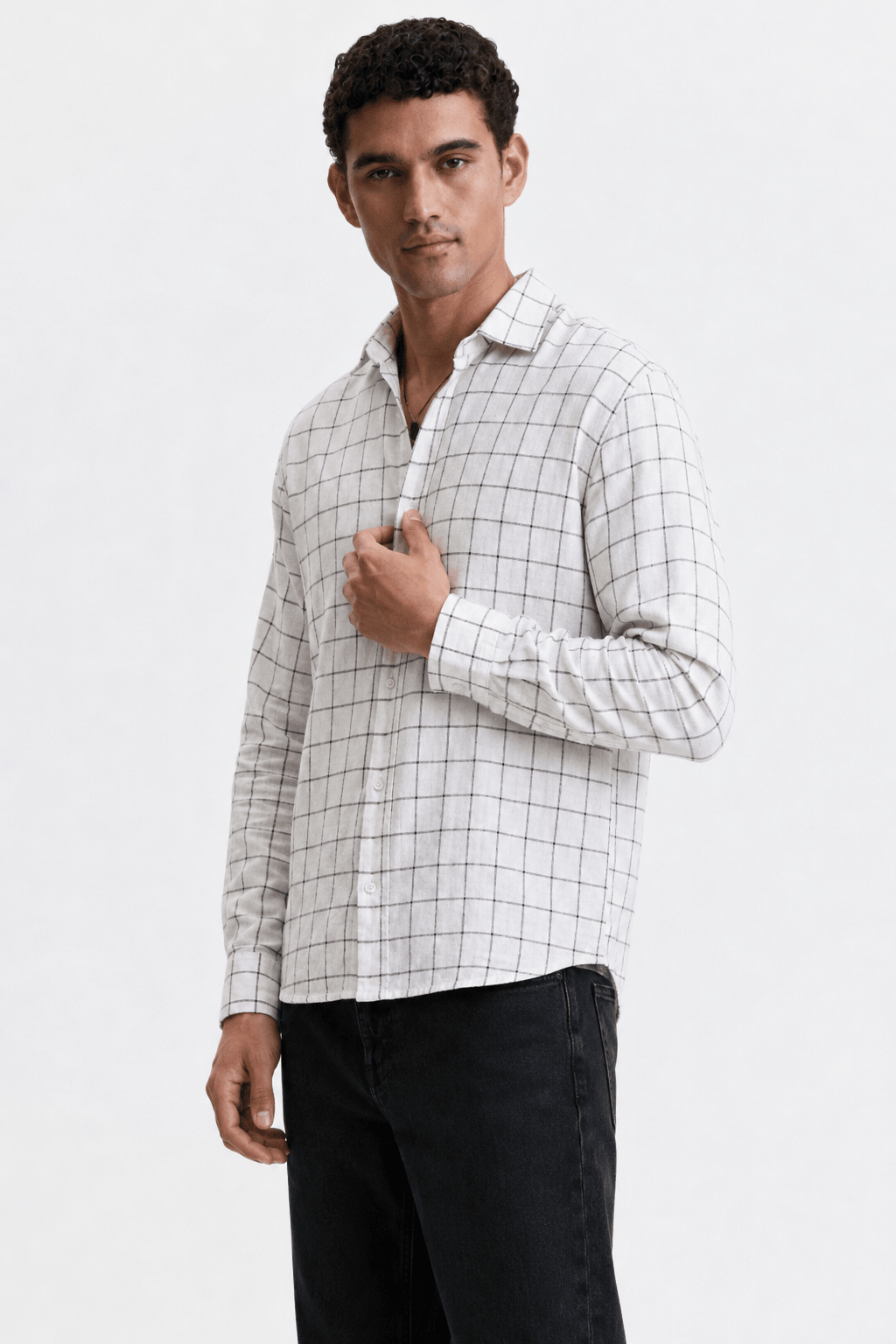 GRID - CHECKED MEN'S SHIRT - URBUNX