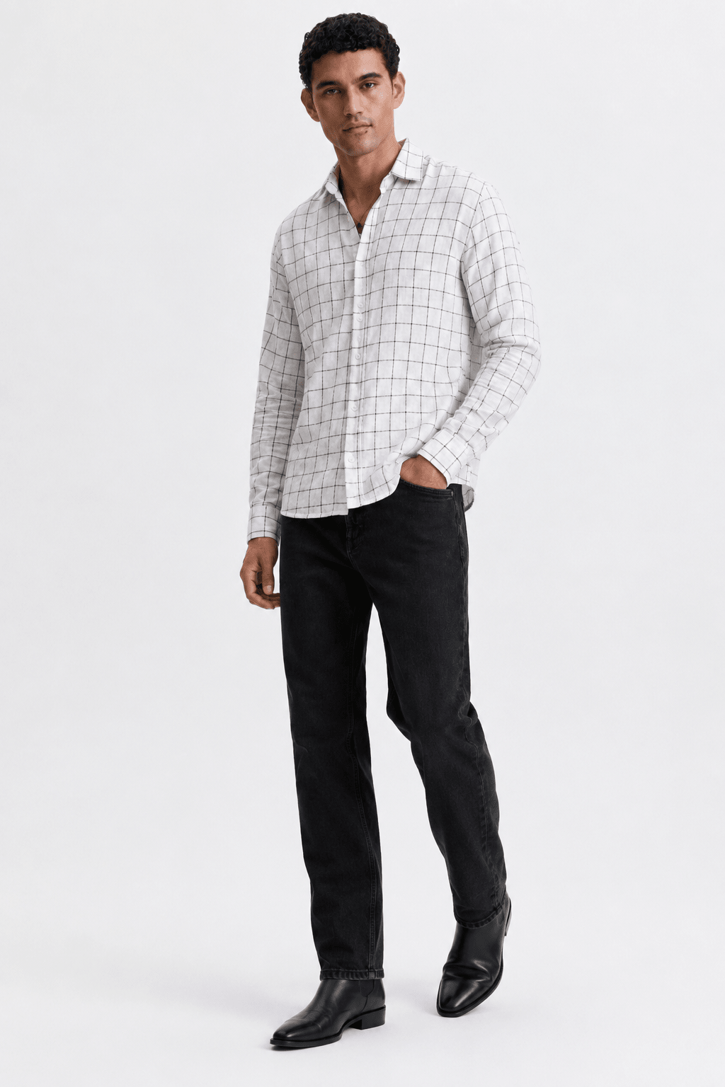 GRID - CHECKED MEN'S SHIRT - URBUNX