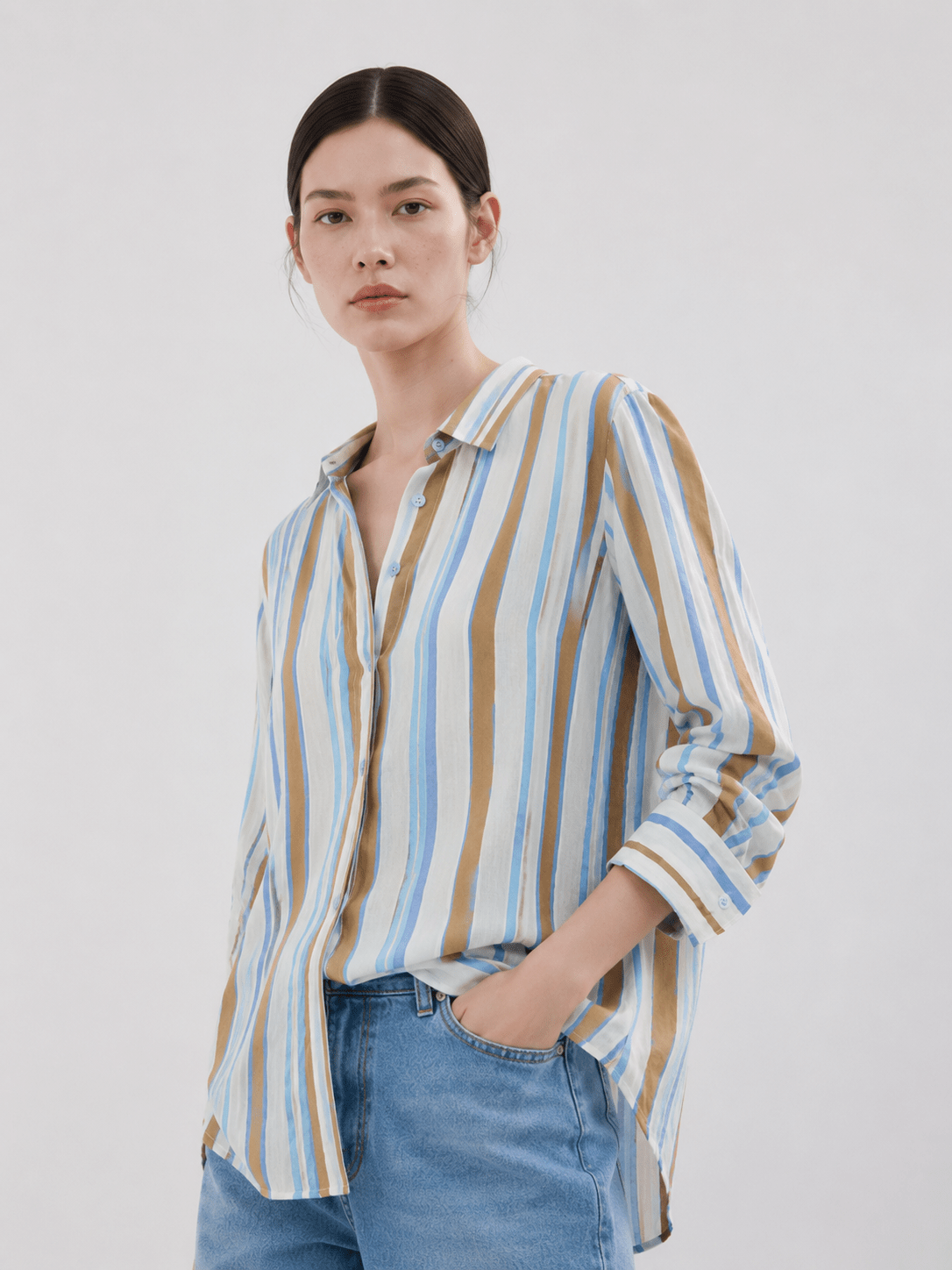 COASTAL - STRIPE WOMEN'S SHIRT - URBUNX