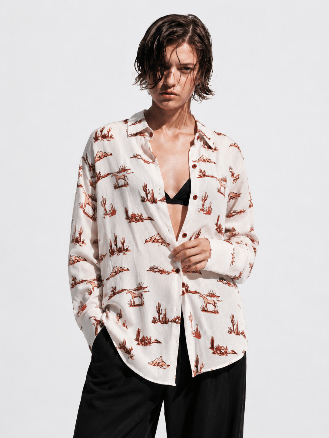 RUSTIC - PRINTED WOMEN SHIRT - URBUNX
