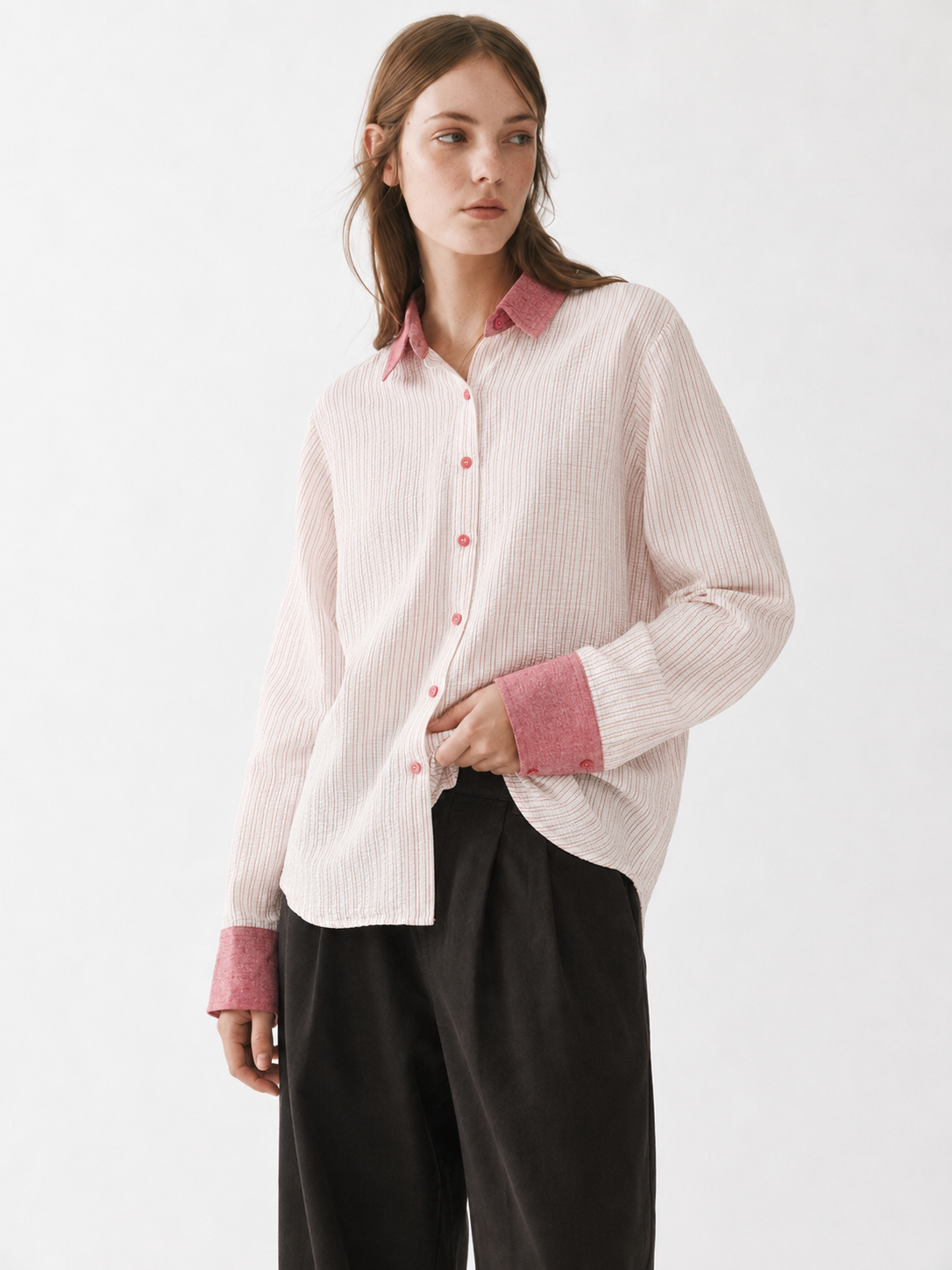 WINE - OVERSIZED WOMEN'S SHIRT