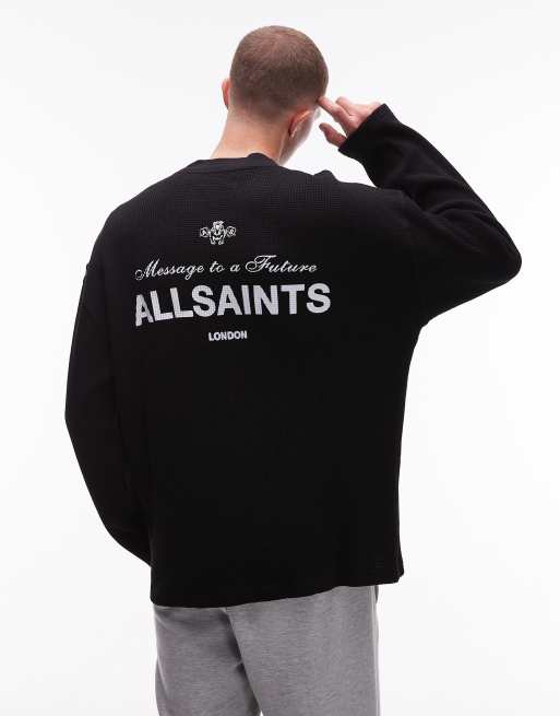 Allsaints herald long sleeve waffle
