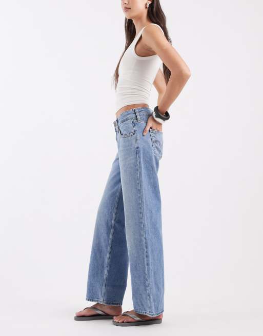 Levi's superlow loose jeans in washed blue