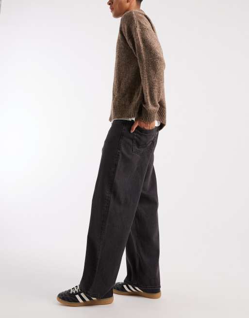 Jack & Jones Dave super baggy jeans in black