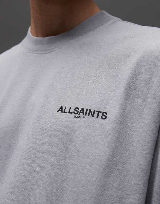 AllSaints Hallis long sleeve graphic logo