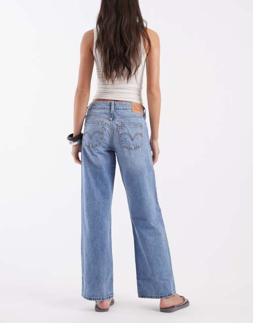 Levi's superlow loose jeans in washed blue
