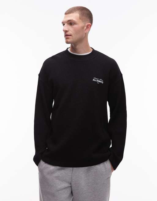 Allsaints herald long sleeve waffle