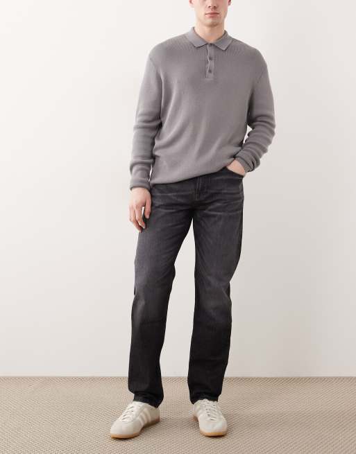 BOSS Orange maine regular fit jeans in grey