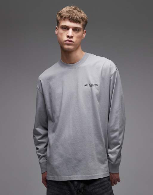 AllSaints Hallis long sleeve graphic logo