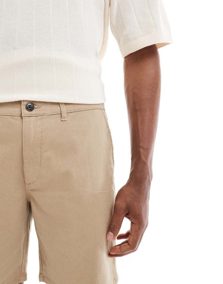 JJ Rebel chino short in beige