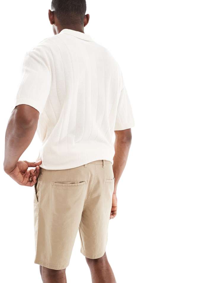 JJ Rebel chino short in beige