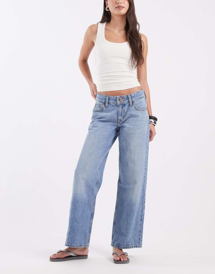 Levi's superlow loose jeans in washed blue