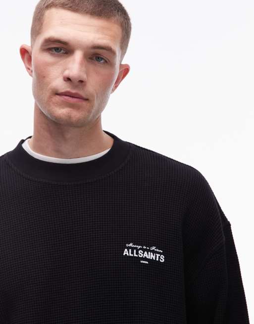 Allsaints herald long sleeve waffle