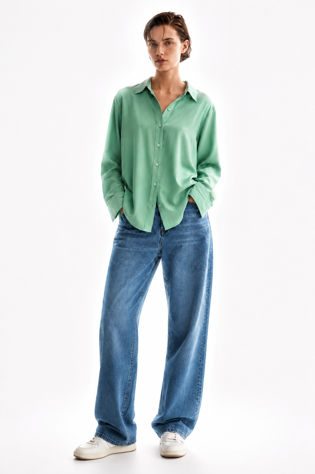 MINT - PLAIN WOMEN SHIRT