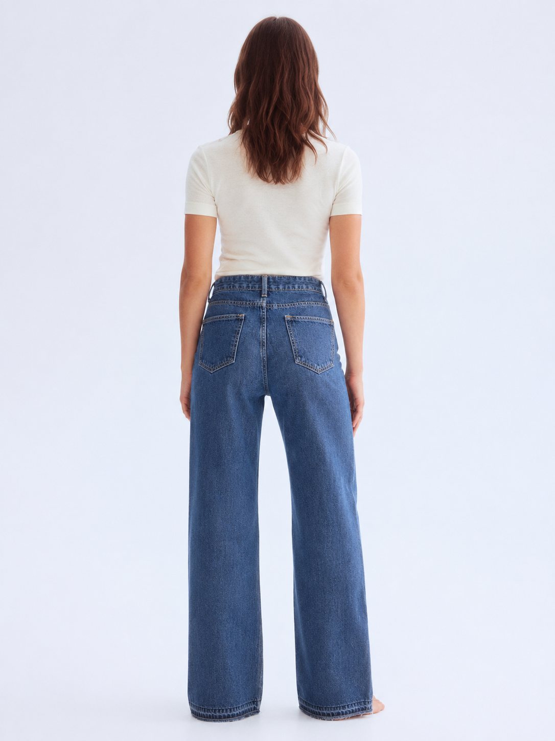 Levi's middy loose boot jeans in bleach wash