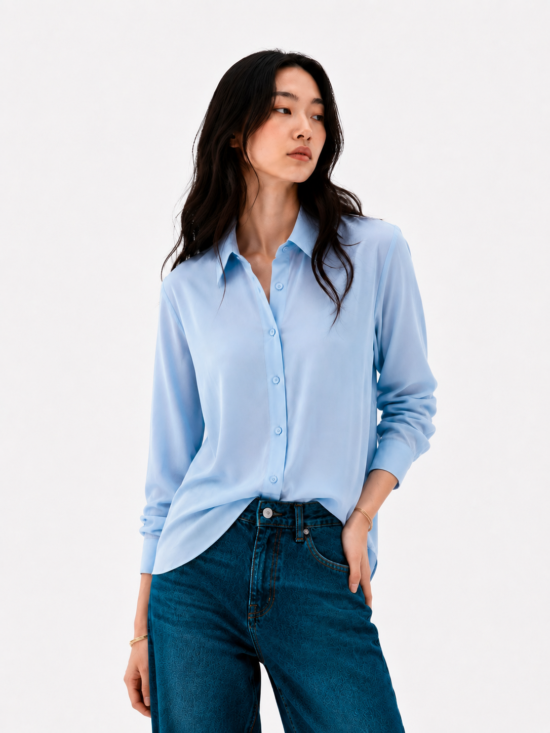 OCEAN - PLAIN WOMEN SHIRT