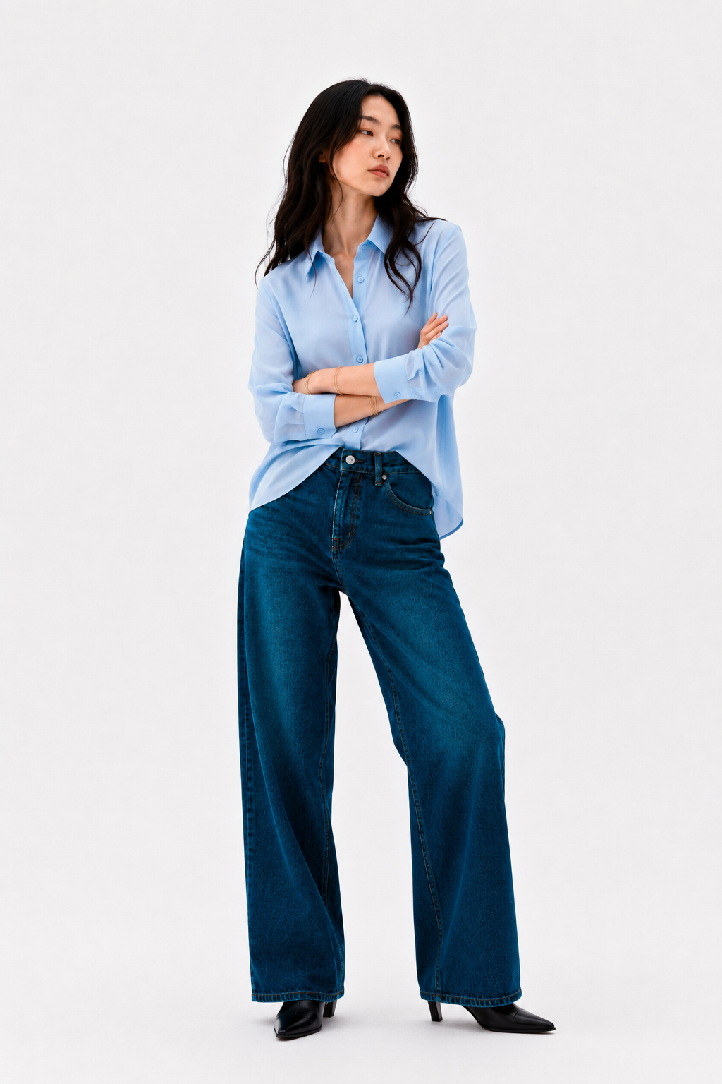 OCEAN - PLAIN WOMEN SHIRT