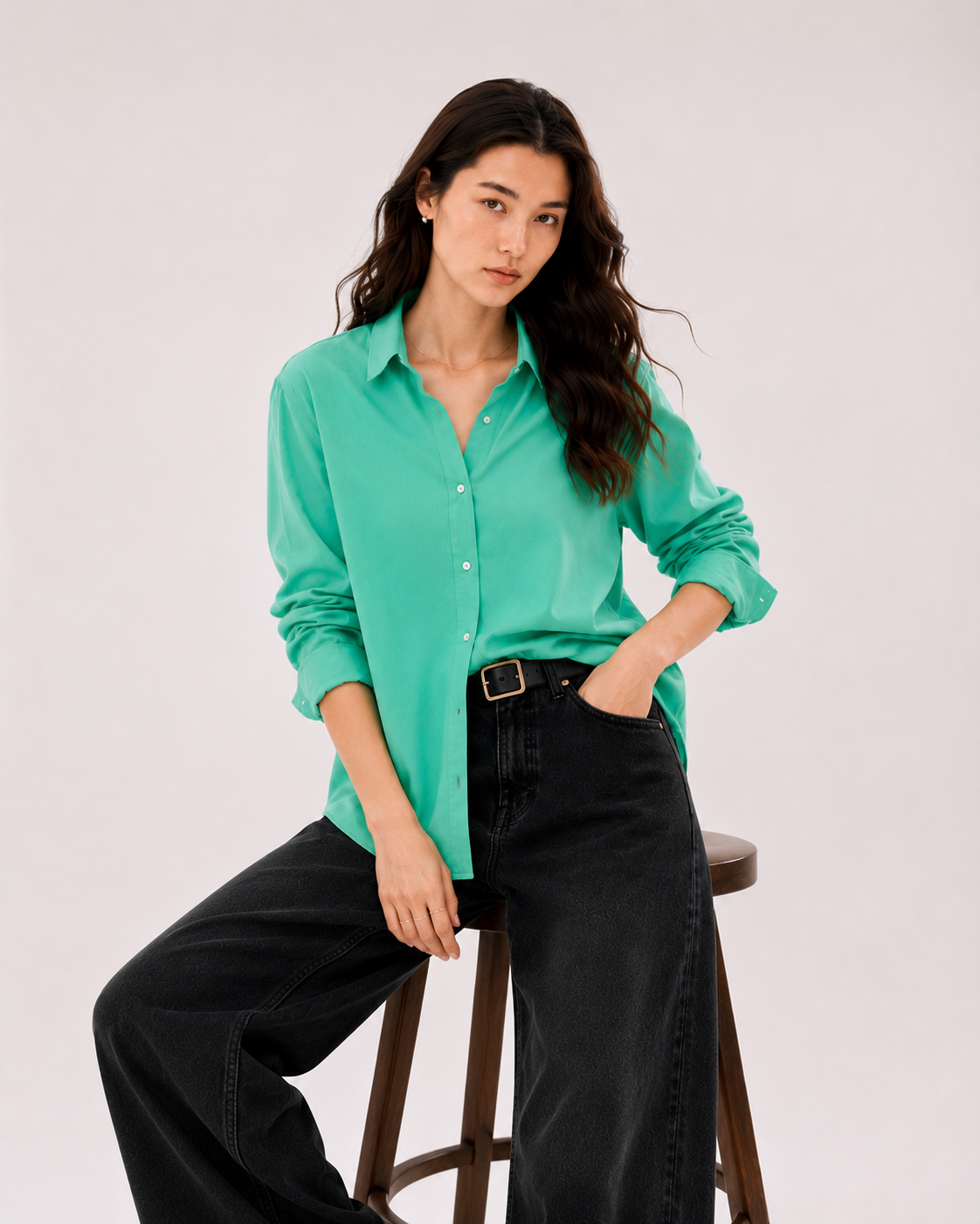 MINT - PLAIN WOMEN SHIRT