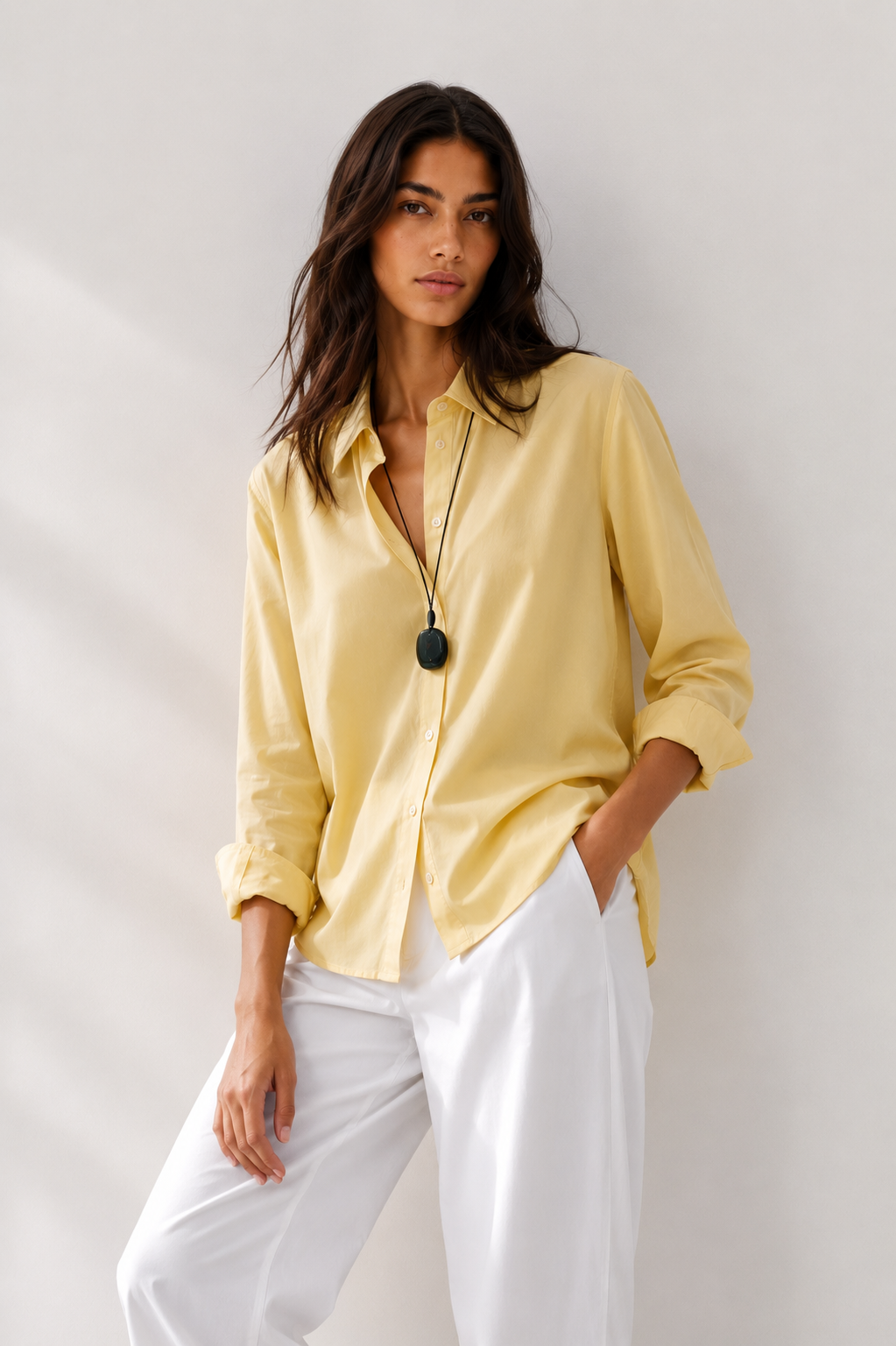 LEMON - PLAIN WOMEN SHIRT