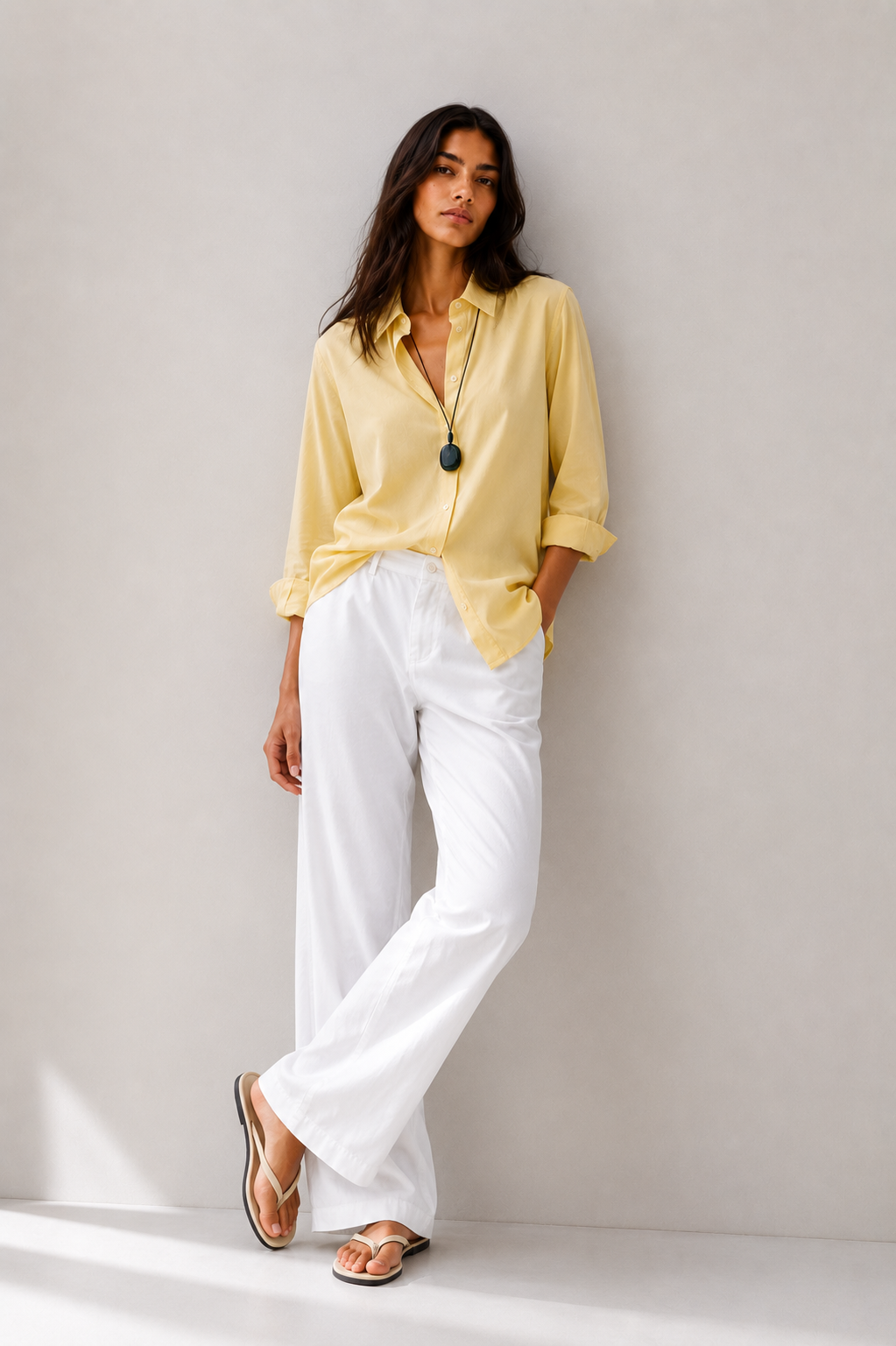 LEMON - PLAIN WOMEN SHIRT