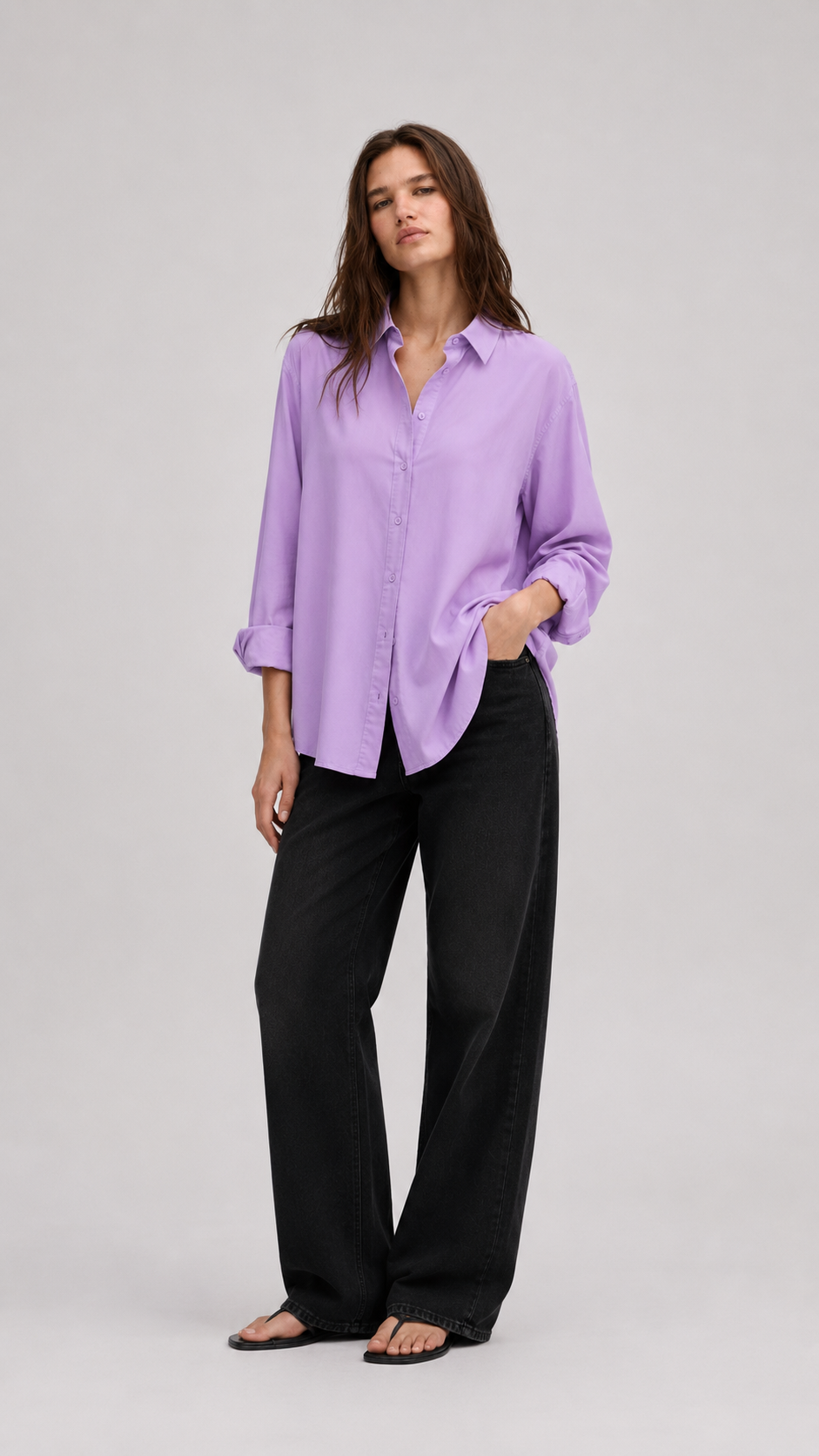 VIOLET - PLAIN WOMEN SHIRT