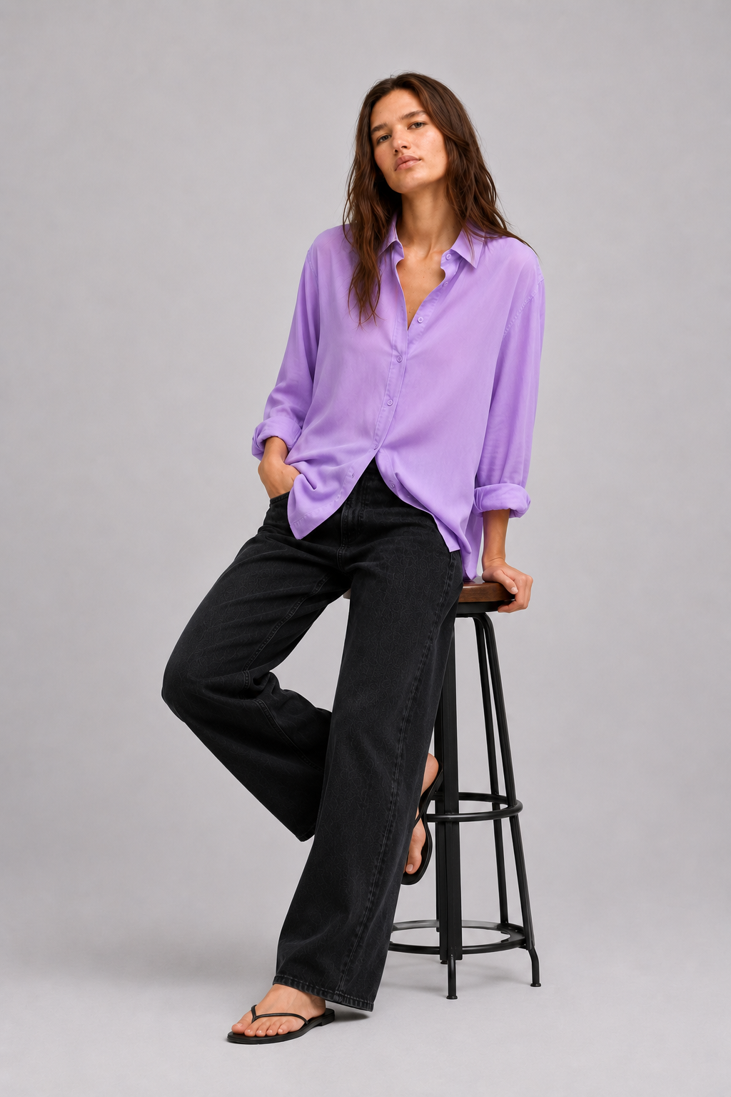 VIOLET - PLAIN WOMEN SHIRT