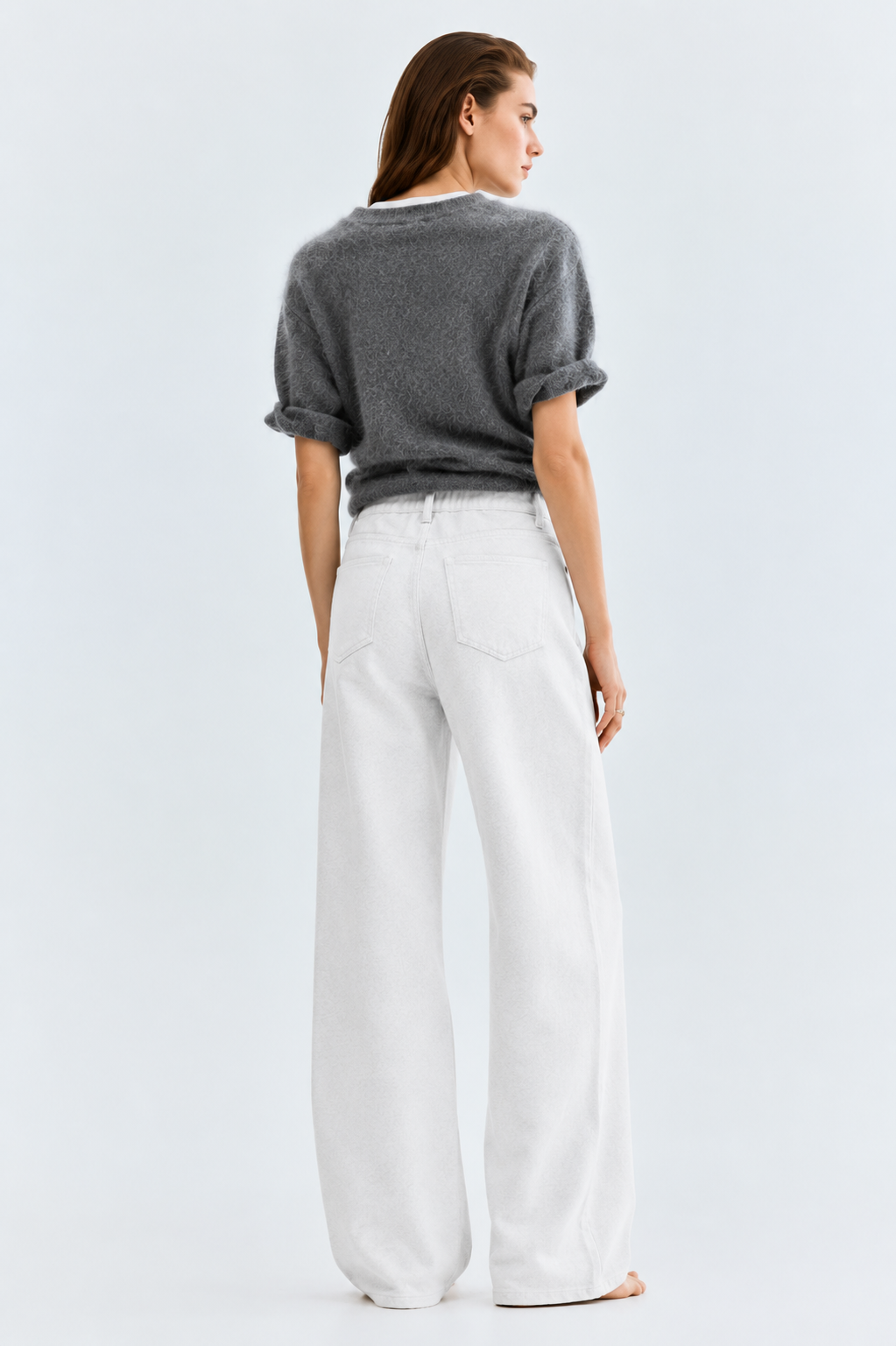 Levi's ribcage wide leg jeans in stone