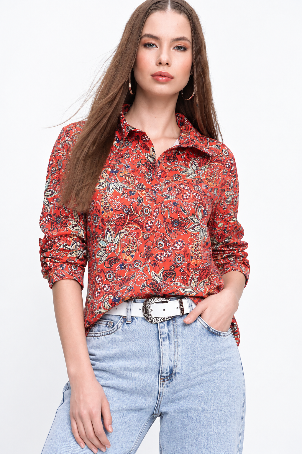 FLAME - PRINTED WOMEN SHIRT