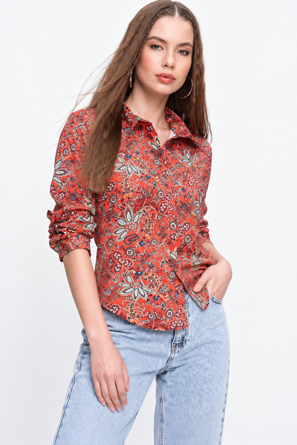 FLAME - PRINTED WOMEN SHIRT