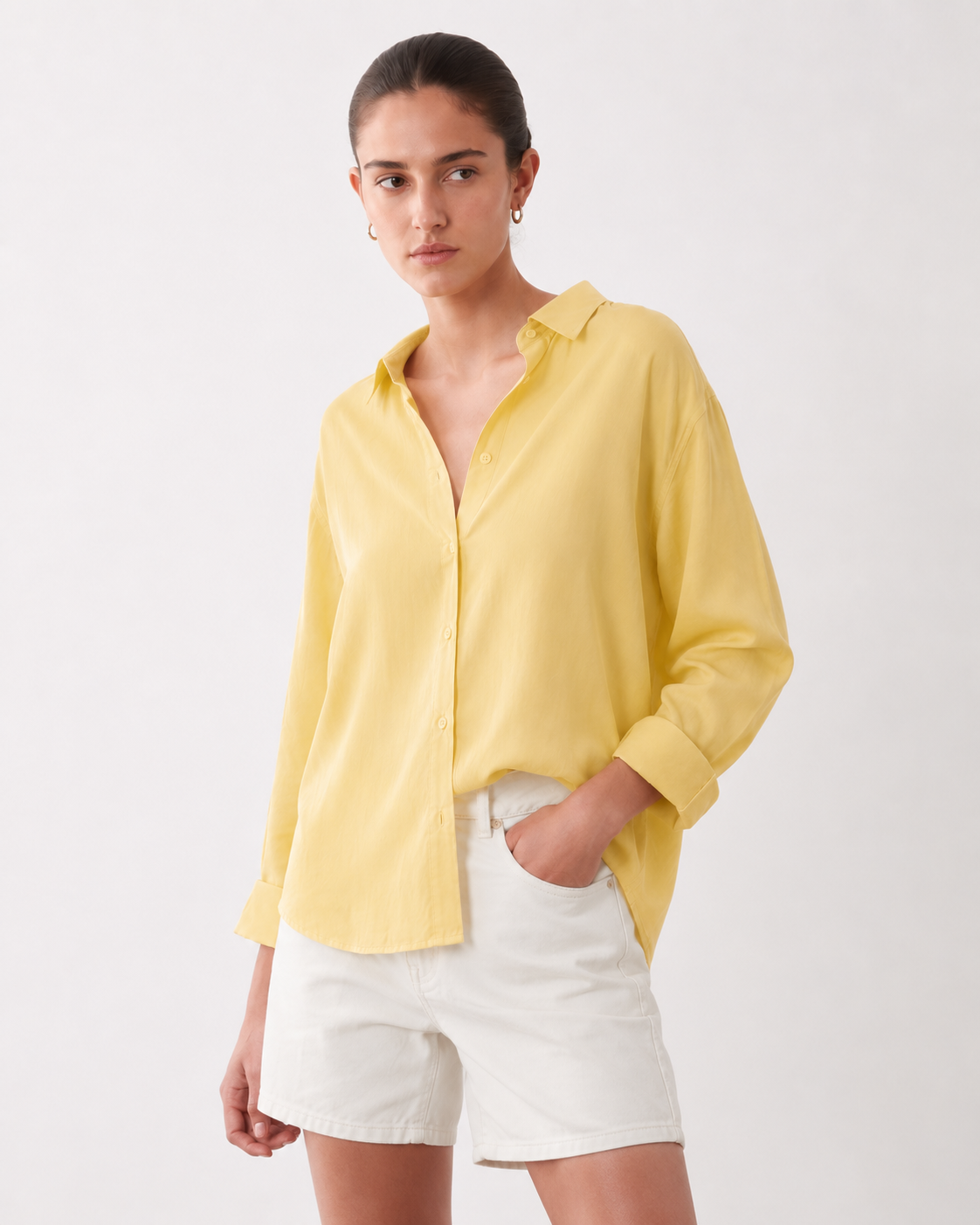 LEMON - PLAIN WOMEN SHIRT