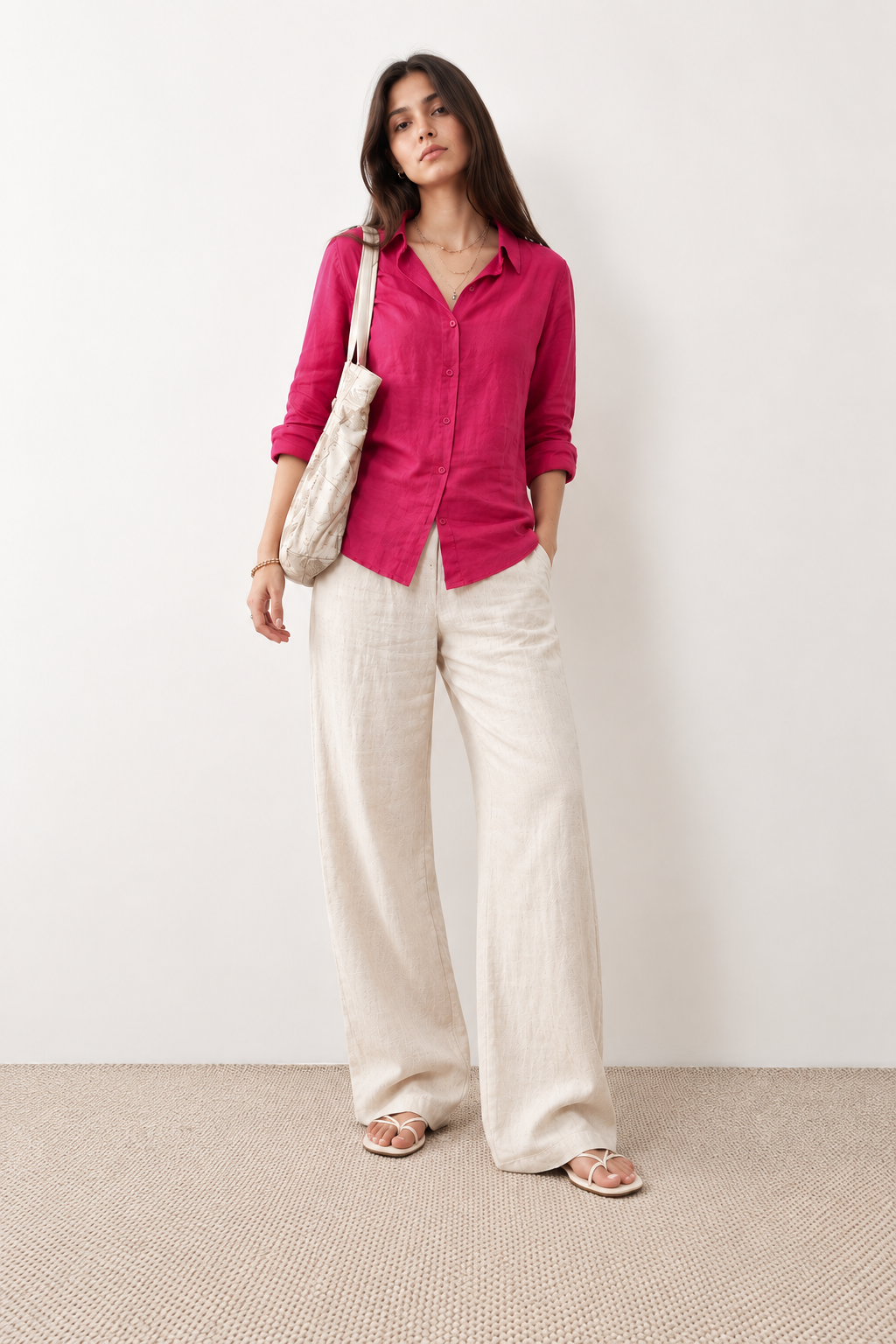 COPPER SHIRT + LINEN TROUSER - COMBO