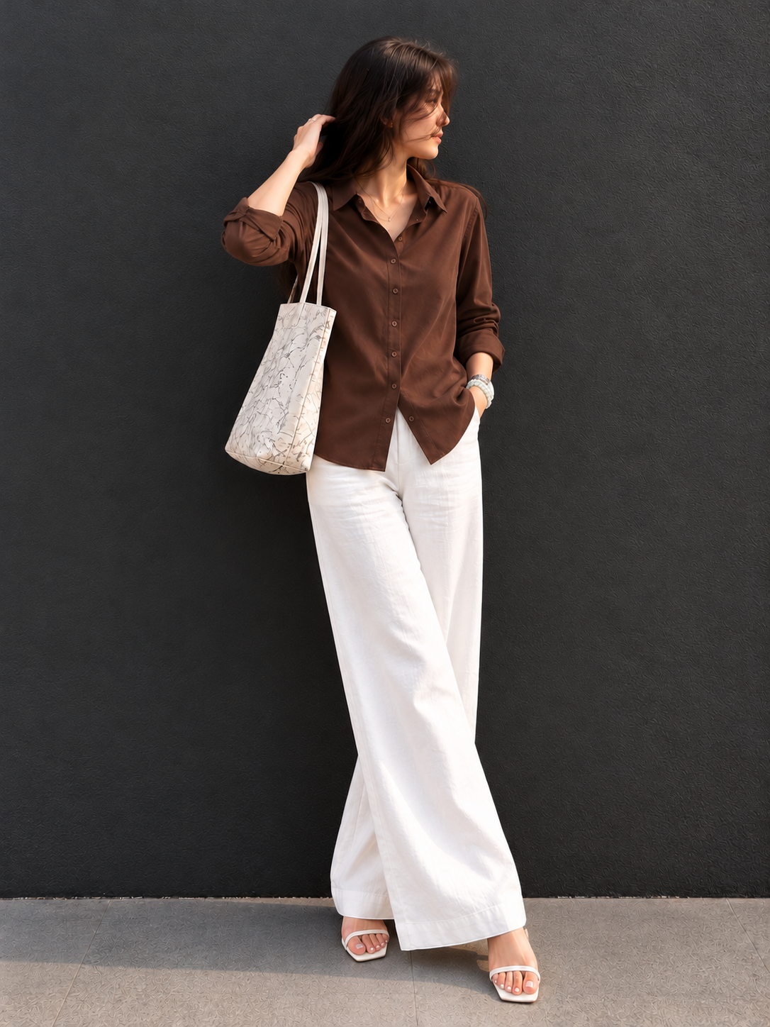 COPPER SHIRT + LINEN TROUSER - COMBO