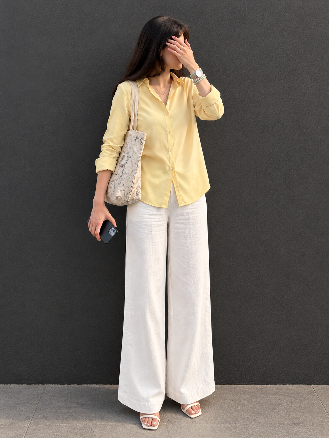 LEMON SHIRT + LINEN TROUSER - COMBO